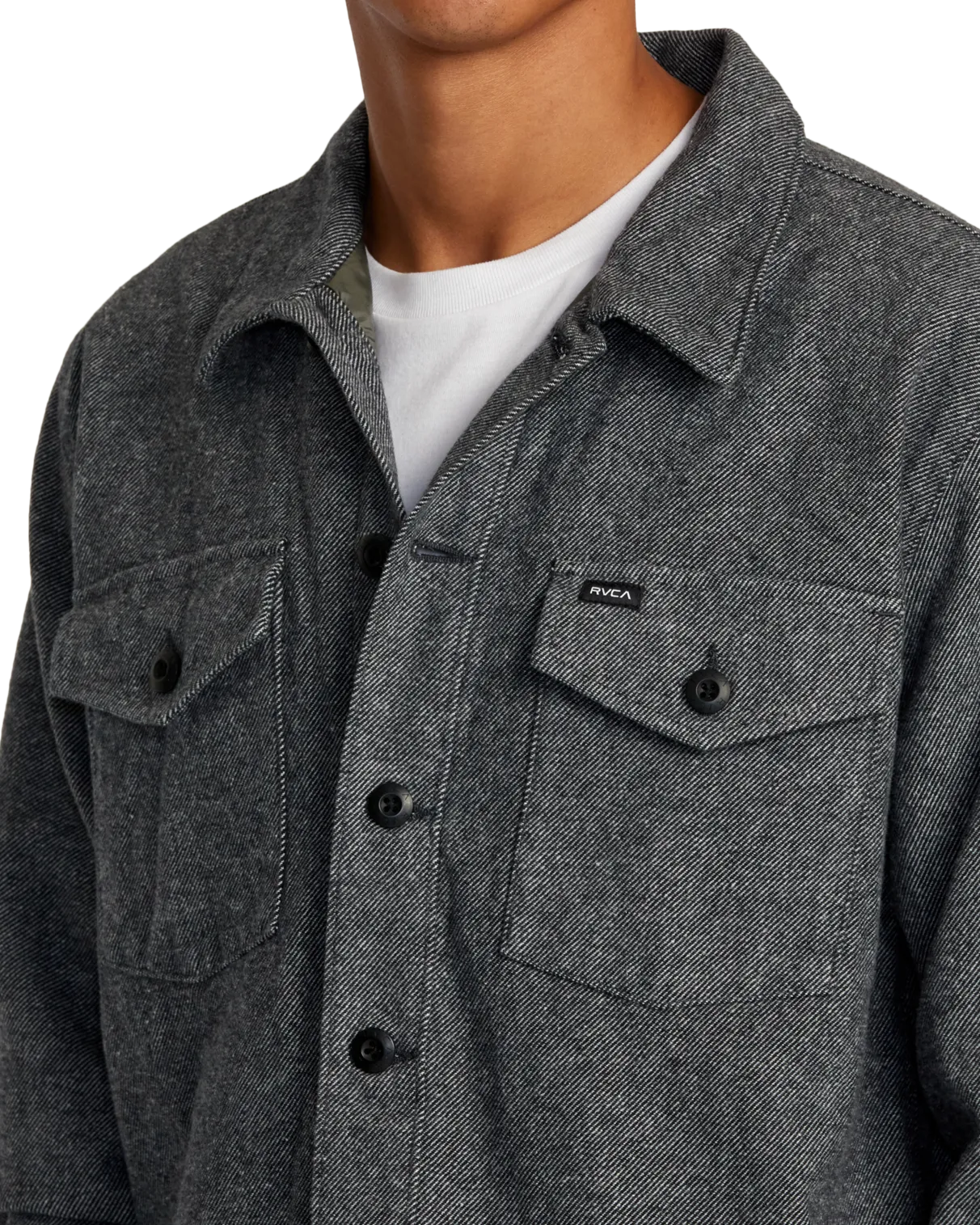 Flight Risk Shirt Jacket in Smoke Heather